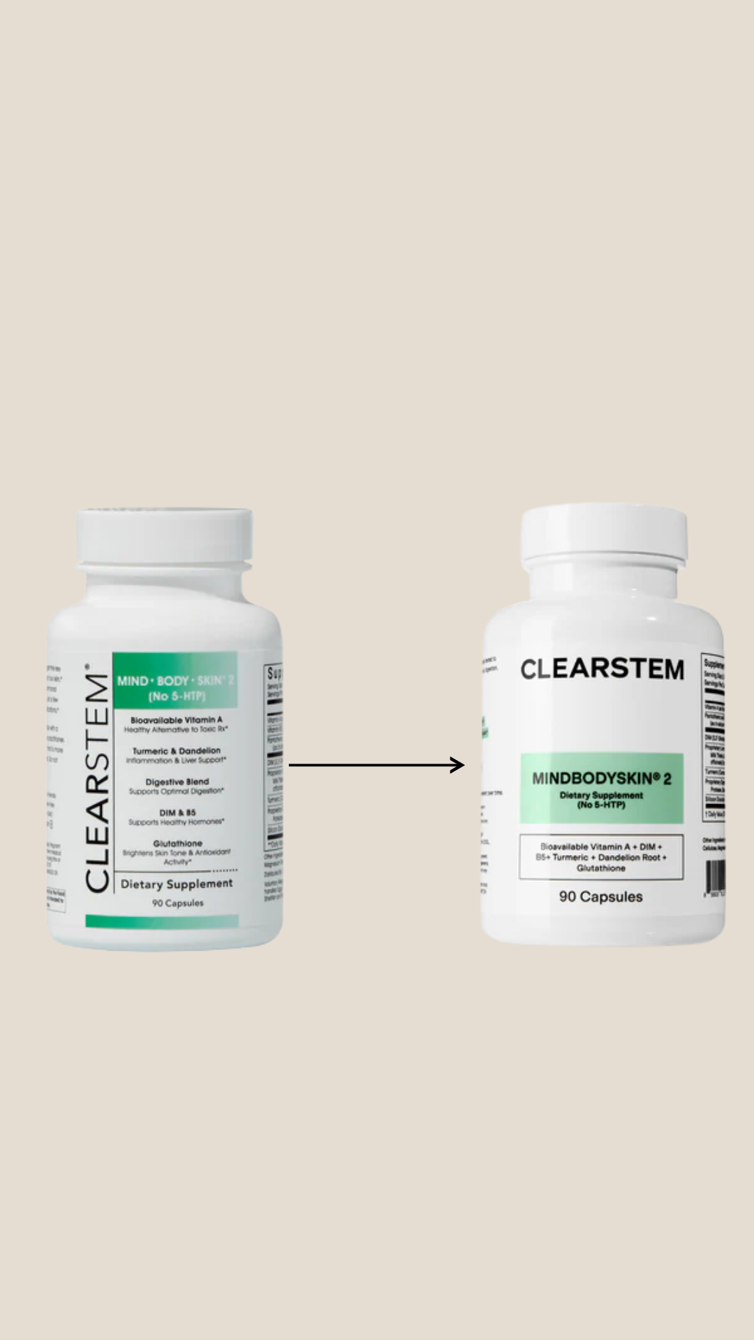 MINDBODYSKIN 2 (No 5-HTP) Clearstem